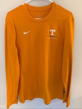 Nike Orange Tennessee Volunteers Long Sleeve Dri-FIT Top Mens Medium